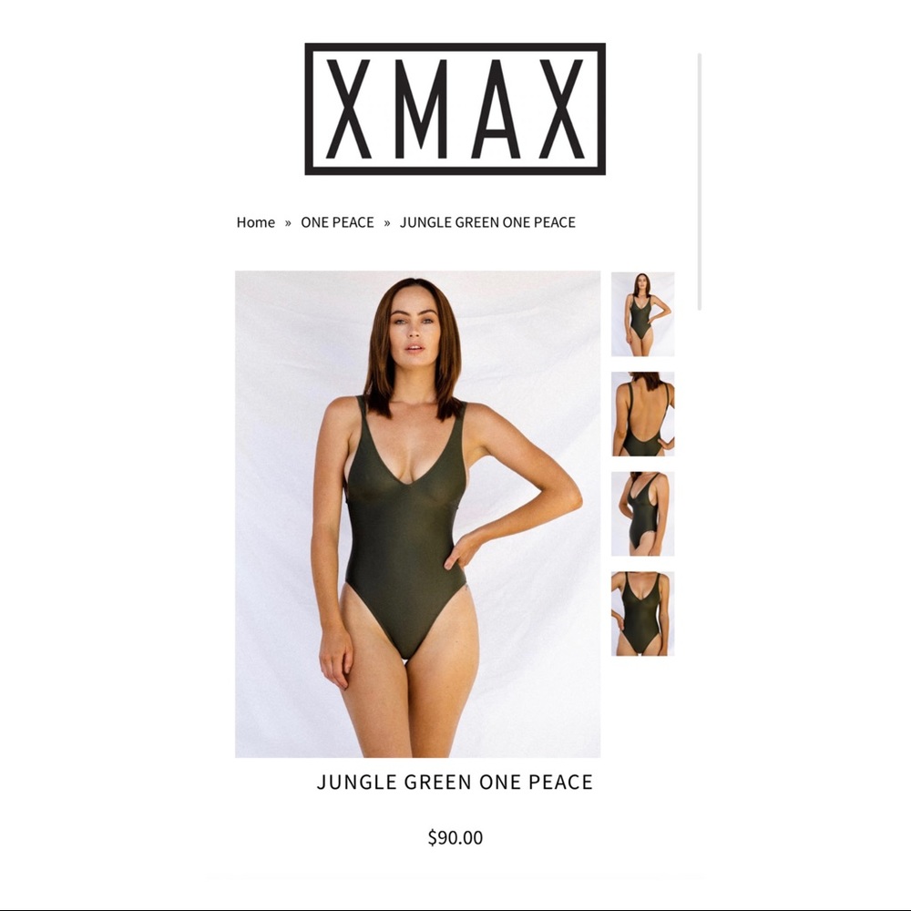 KissMax (Australian Brand) Jungle Green One Piece • Two sizes Available S & M